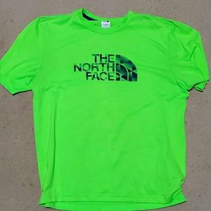 Lime North Face Tee